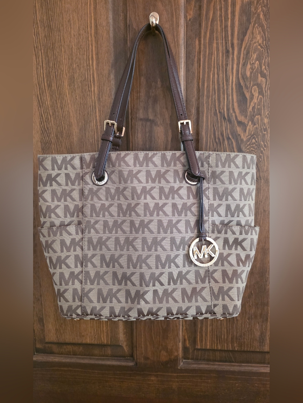 Michael Kors Classic Brown Logo Tote Bag